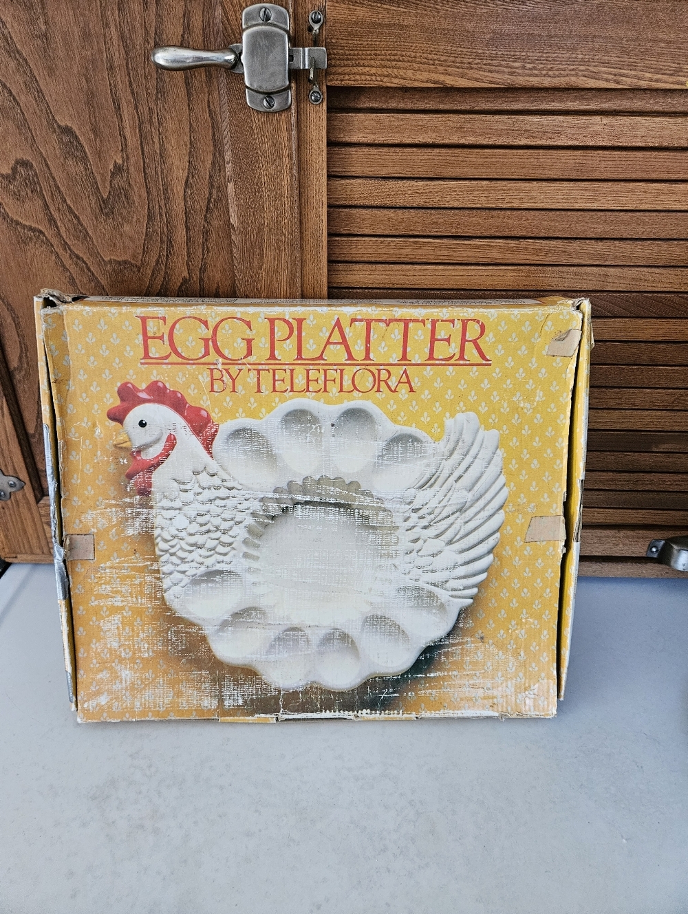 Egg Platter by Teleflora - White Ceramic Hen